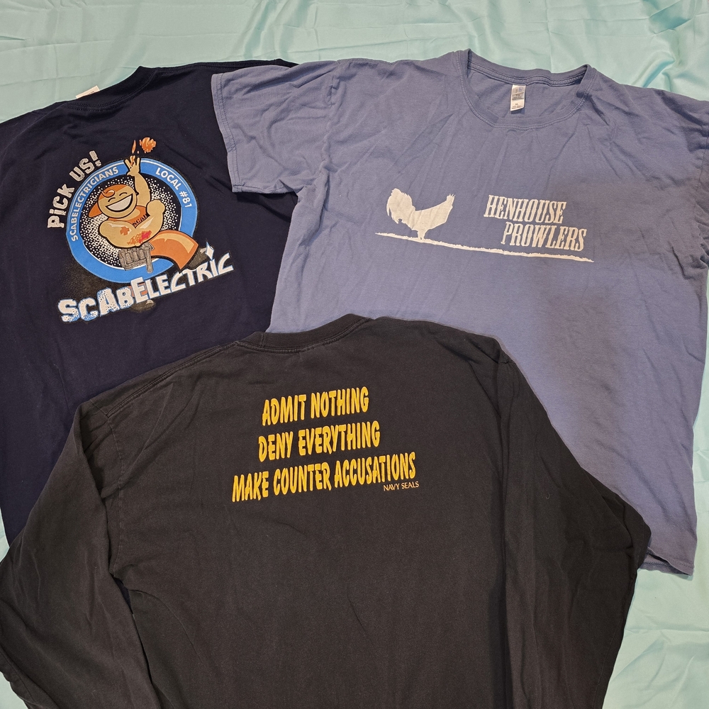 Graphic T-Shirt Bundle - Black, Blue, Navy